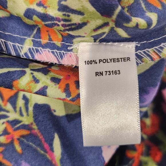 Cupio Womens Navy Blue Floral Maxi Skirt Size Large Bloomcore Feminine Dainty - Picture 5 of 10